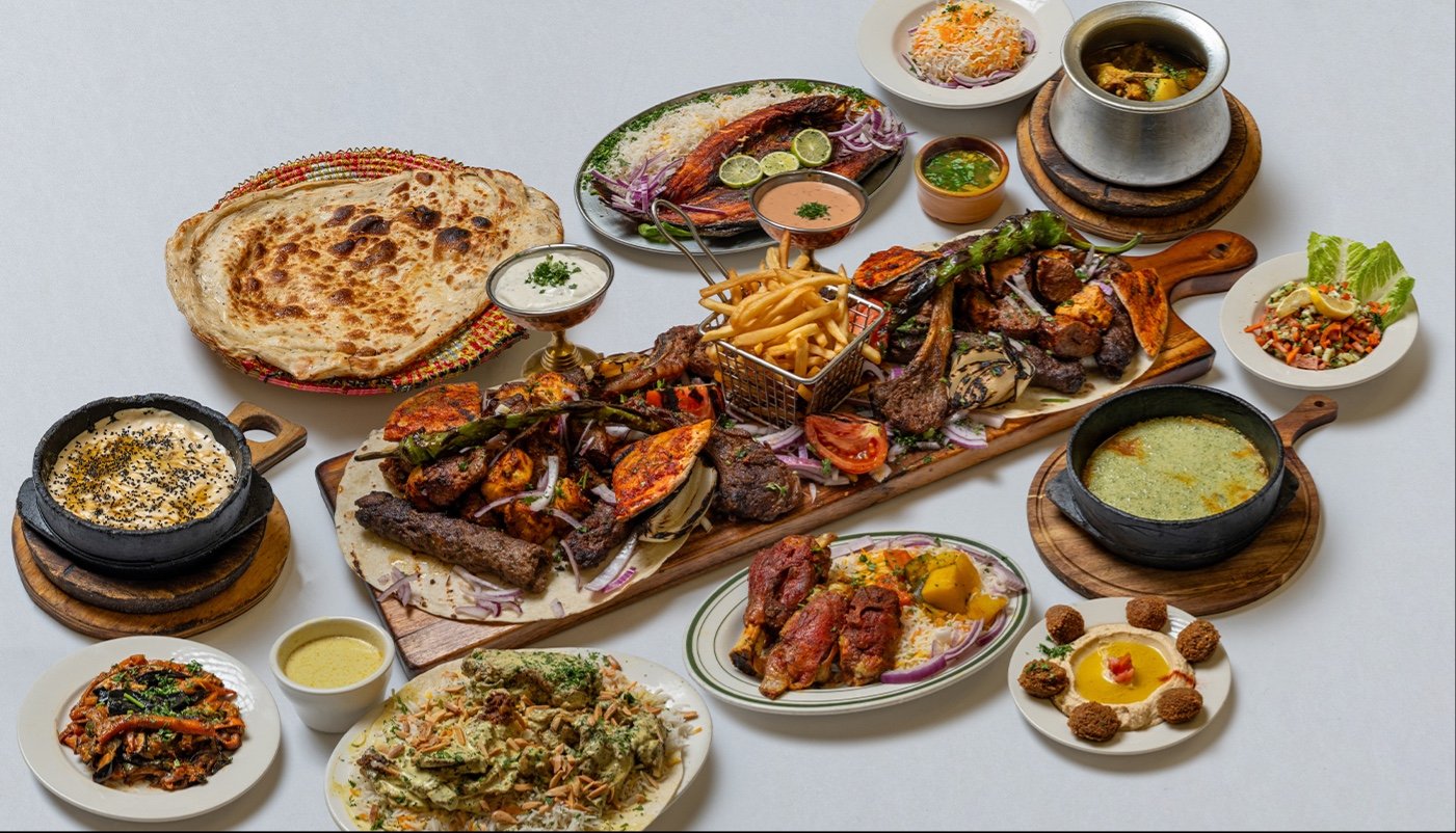 Halal Yemeni mandi and mixed grill served at Alwaha Restaurant in the Bronx